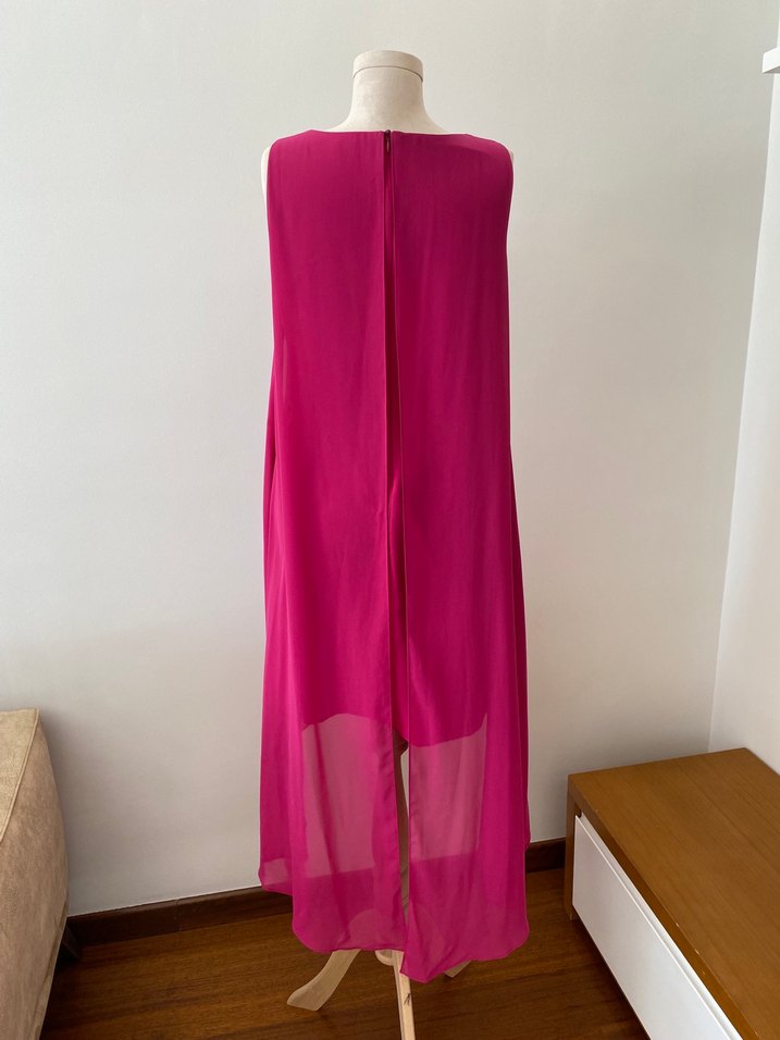 Şifon Tül Detaylı - Davet Elbisesi - Görsel 4