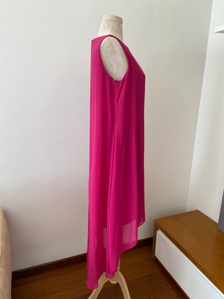 Şifon Tül Detaylı - Davet Elbisesi - Görsel 5