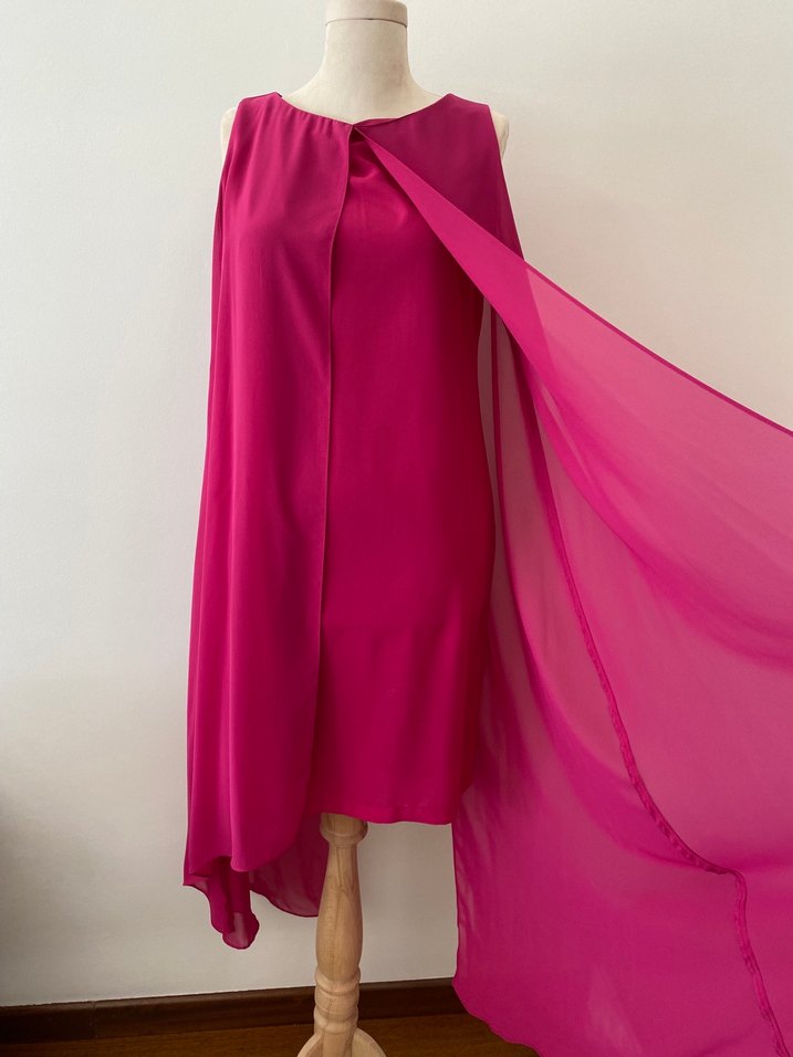 Şifon Tül Detaylı - Davet Elbisesi - Görsel 2