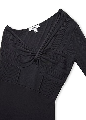 İpekyolu - Asimetrik kollu - Triko Elbise - Görsel 6