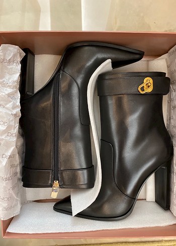 Derimod - Etiketi Üzerinde - Deri Topuklu Bot - Görsel 6