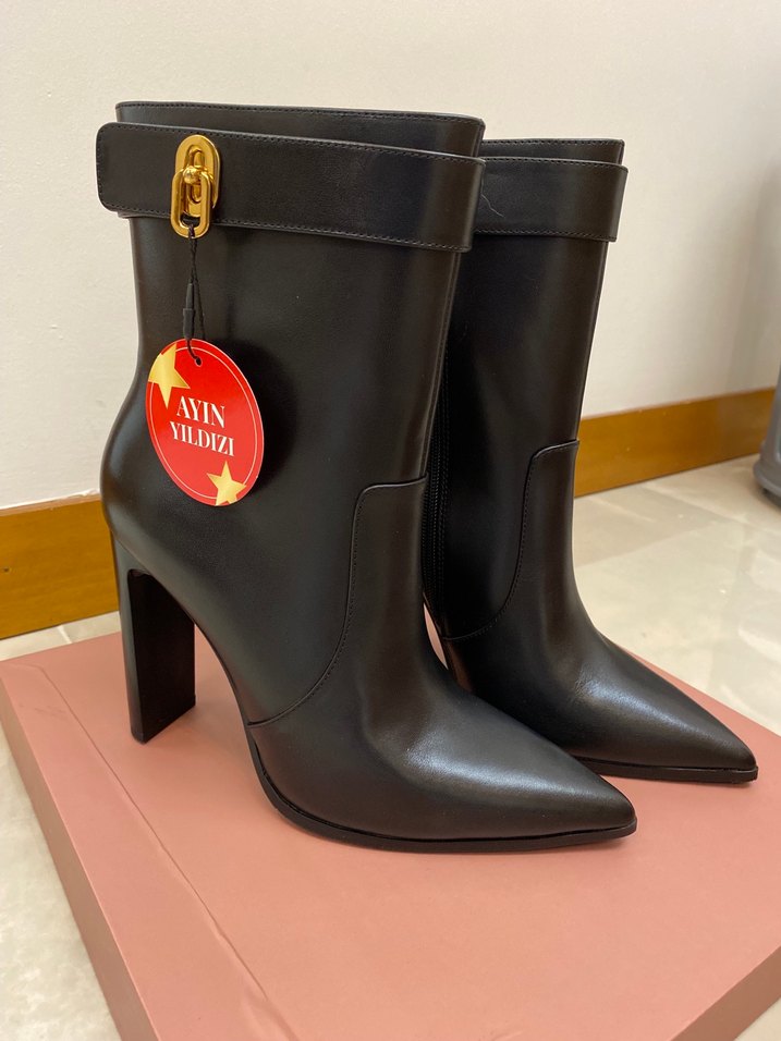 Derimod - Etiketi Üzerinde - Deri Topuklu Bot - Görsel 2