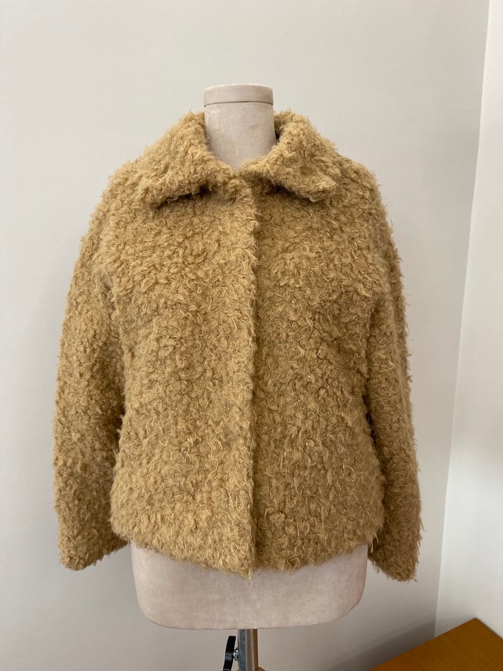 Explosion Marka - Kıvırcık dokulu - Deri detaylı - Kaban - Görsel 2