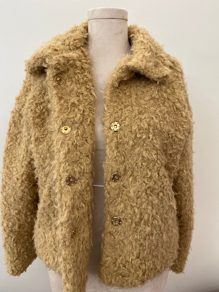 Explosion Marka - Kıvırcık dokulu - Deri detaylı - Kaban - Görsel 5