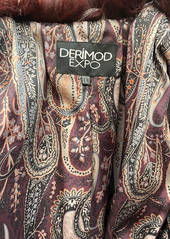 Derimod Penelope-Bordo Kürklü Deri Pardesü - Görsel 10