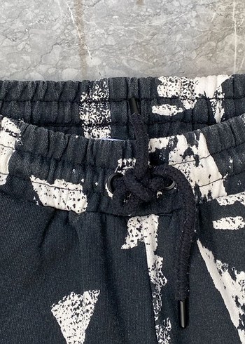 Kadın Siyah Batik Desenli Rahat Kesim Eşofman - Görsel 3