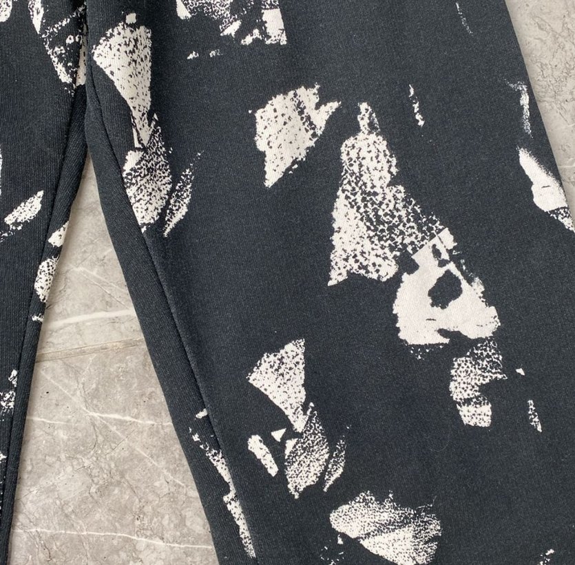 Kadın Siyah Batik Desenli Rahat Kesim Eşofman - Görsel 2