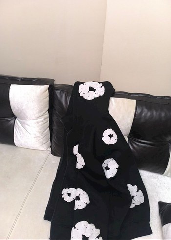 Denim Tears Hoodie Çift Kapşonlu Maskeli Hırka - Görsel 2