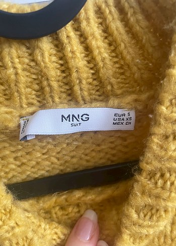 Mango MANGO Sarı Örgü Kadın Kazak