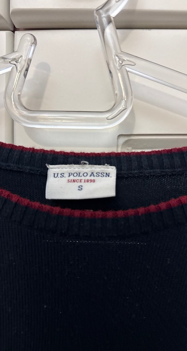 Siyah U.S. Polo Assn. Erkek Sweatshirt - Görsel 2