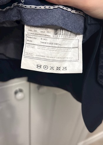 Düğmeli Lacivert Erkek Takım Elbise - Görsel 3