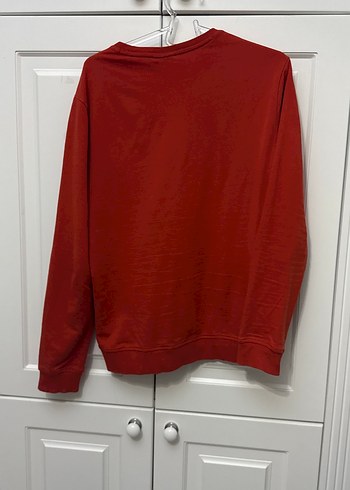 Koyu Kırmızı Erkek Sweatshirt Uzun Kollu - Görsel 2