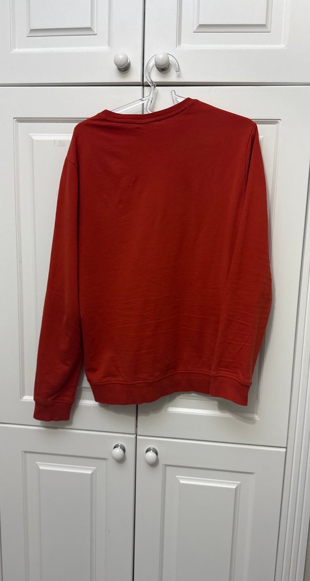 Koyu Kırmızı Erkek Sweatshirt Uzun Kollu - Görsel 2