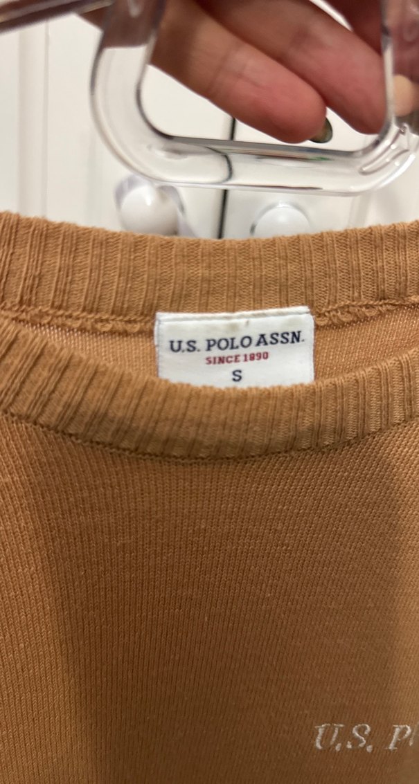 U.S. Polo Assn. Bej erkek  Uzun Kollu Kazak - Görsel 3