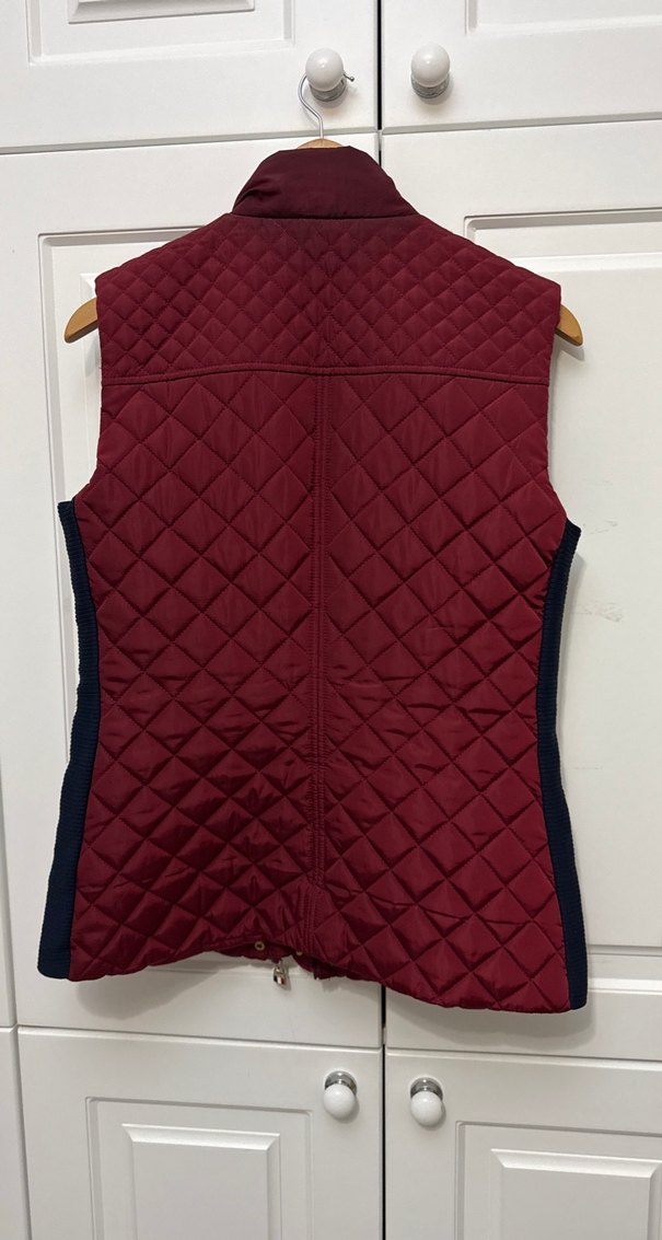 Düğmeli Bordo Kadın Yelek - Görsel 2