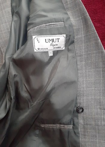 gri takım elbise ceket ve pantolon - Görsel 6