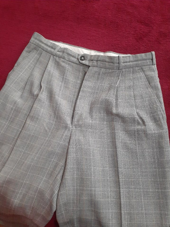 gri takım elbise ceket ve pantolon - Görsel 4