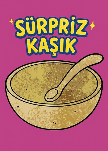Parlak Altın Toz Sürpriz Kaşık