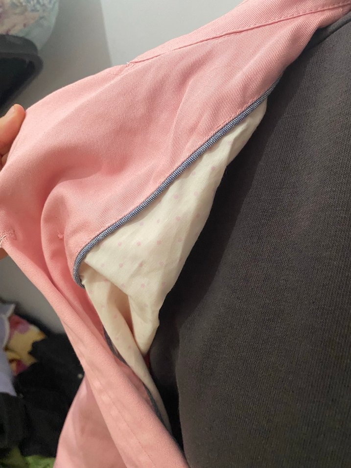 Düğmeli Pembe Kadın Trençkot - Görsel 4