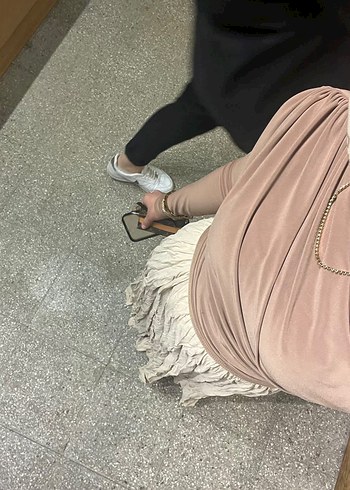 Drapeli üst ve etek - Görsel 4