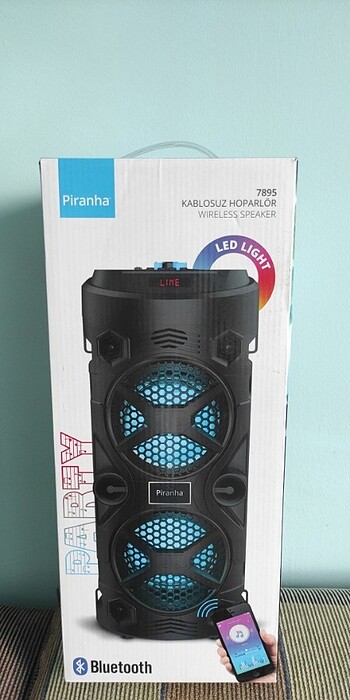 Party Hoparlör Kablosuz Bluetooth Hifi Piranha 