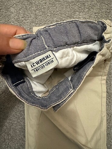 7 Yaş Beden camel Renk LCW keten pantolon