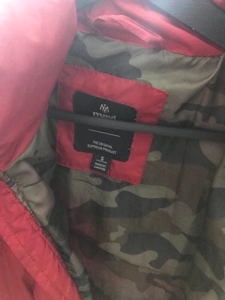 Kırmızı Fermuarlı Erkek Kışlık Mont - Görsel 2