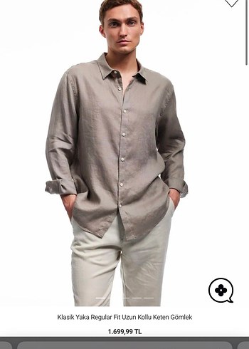 Keten Erkek Gömlek - Görsel 5