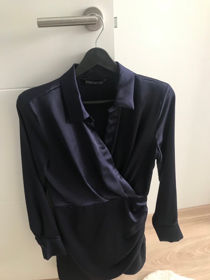 Stradivarius saten elbise - Görsel 2