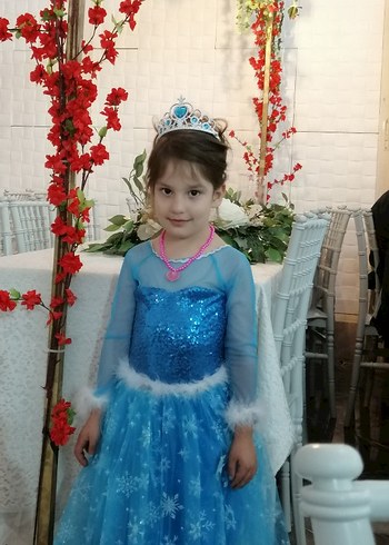 Elsa kız çocuk kostüm