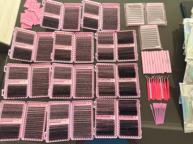 750 adetli takma kirpik seti full set