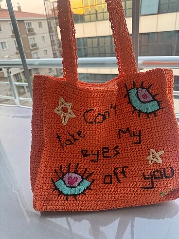 Diğer El örgüsü hasır çanta