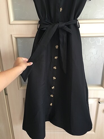 34 Beden siyah Renk Trendyol Elbise