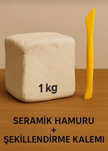 1 kg Beyaz Hava Kuruyan Seramik Hamuru - Görsel 4
