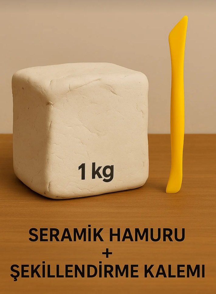 1 kg Beyaz Hava Kuruyan Seramik Hamuru - Görsel 4
