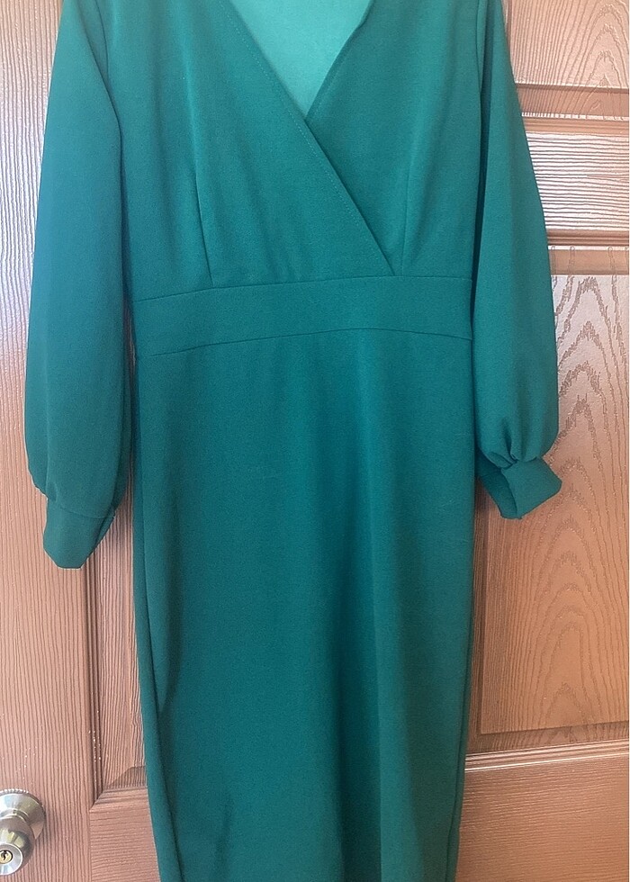 Zümrüt yeşili kravuze uzun kollu - Görsel 2