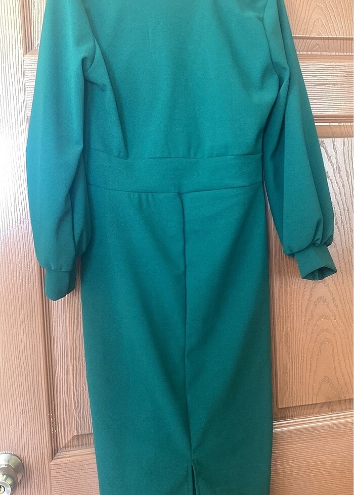 Zümrüt yeşili kravuze uzun kollu - Görsel 4