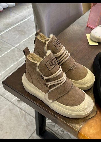 Bej Süet Kadın Dolgu Topuklu Bot - Görsel 4