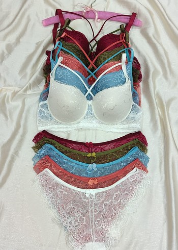 Bohem Nakışlı Bordo Mini Sütyen Takımı - Görsel 2