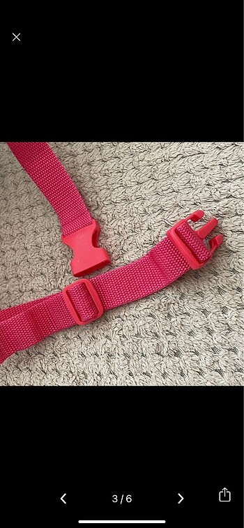  Beden H&M Pembe Kedi Çocuk Bel ve Omuz Çantası