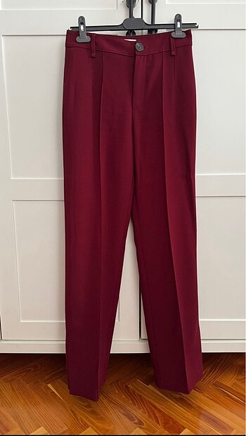 38 Beden bordo Renk Mango kumaş pantolon