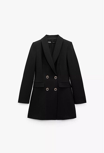 Zara uzun kruvaze blazer
