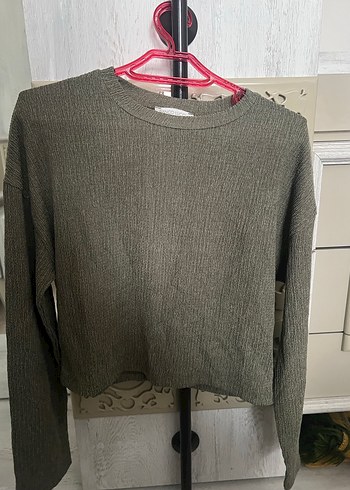 Kadın Uzun Kollu crop bluz