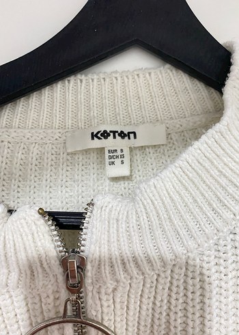 Koton Beyaz Kadın Örgü Sweatshirt - Görsel 2