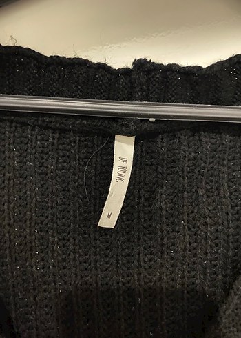 Defacto Siyah Örgü Kadın Hırka - Görsel 2