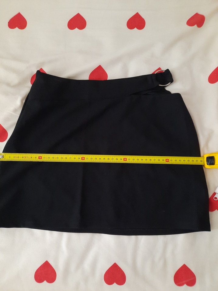 Siyah dekolteki Mini Etek - Görsel 5