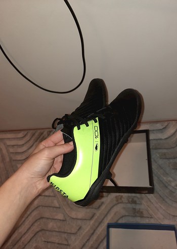 Sarı-Siyah Erkek Futbol Ayakkabısı Velcro - Görsel 5