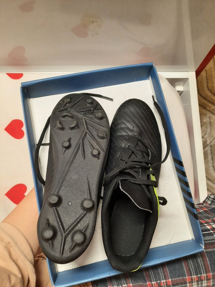 Sarı-Siyah Erkek Futbol Ayakkabısı Velcro - Görsel 3