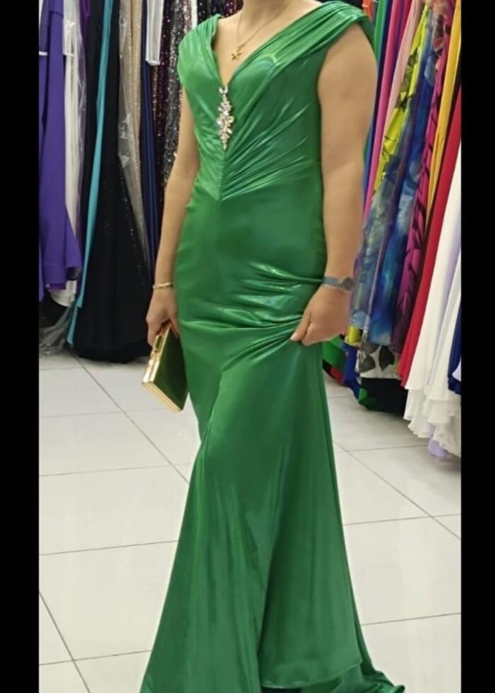 Yeşil abiye - Görsel 4