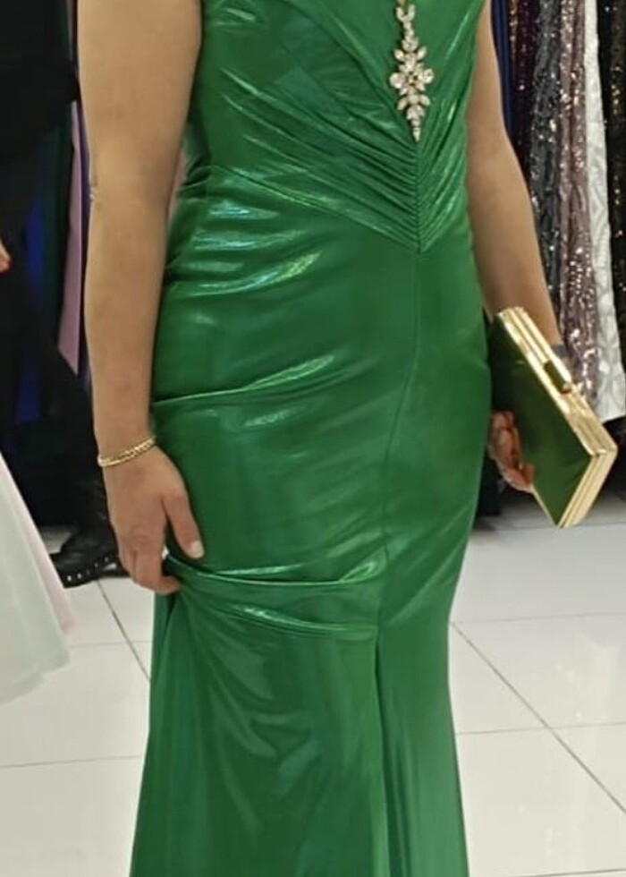 Yeşil abiye - Görsel 5